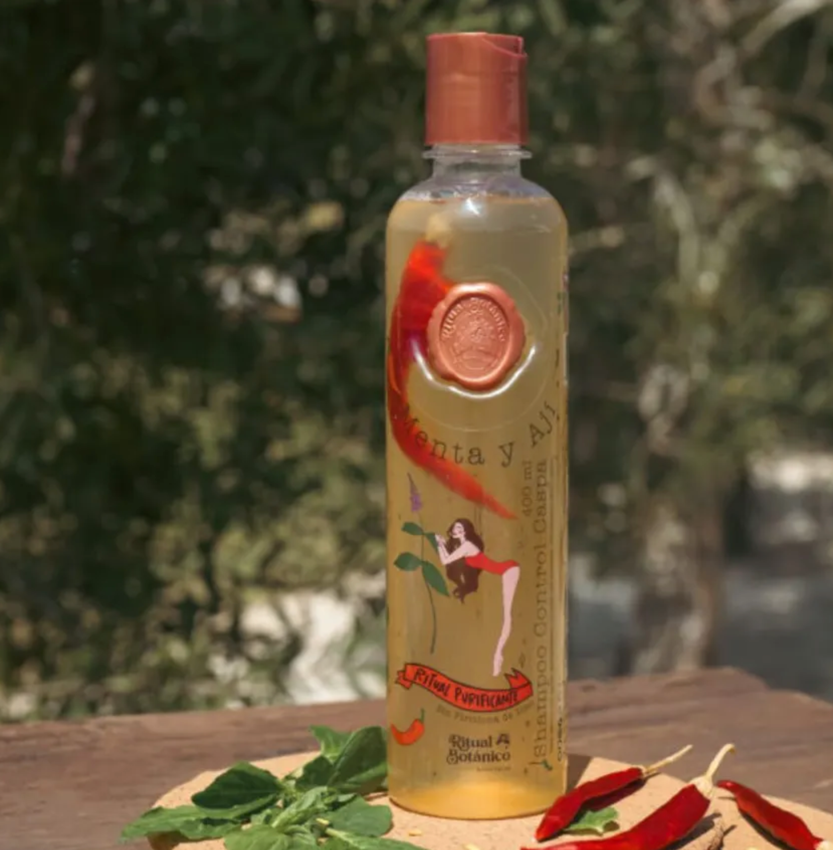 Ritual Botanico- Control de caspa con menta y chile, Shampoo Control Caspa con Menta y Aji, Ingredientes naturales