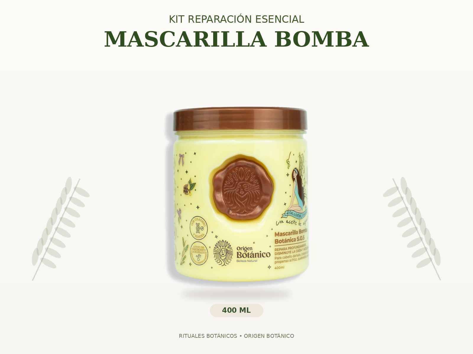 Mascarilla Bomba Botánica SOS Origen Botánico 400 ml
