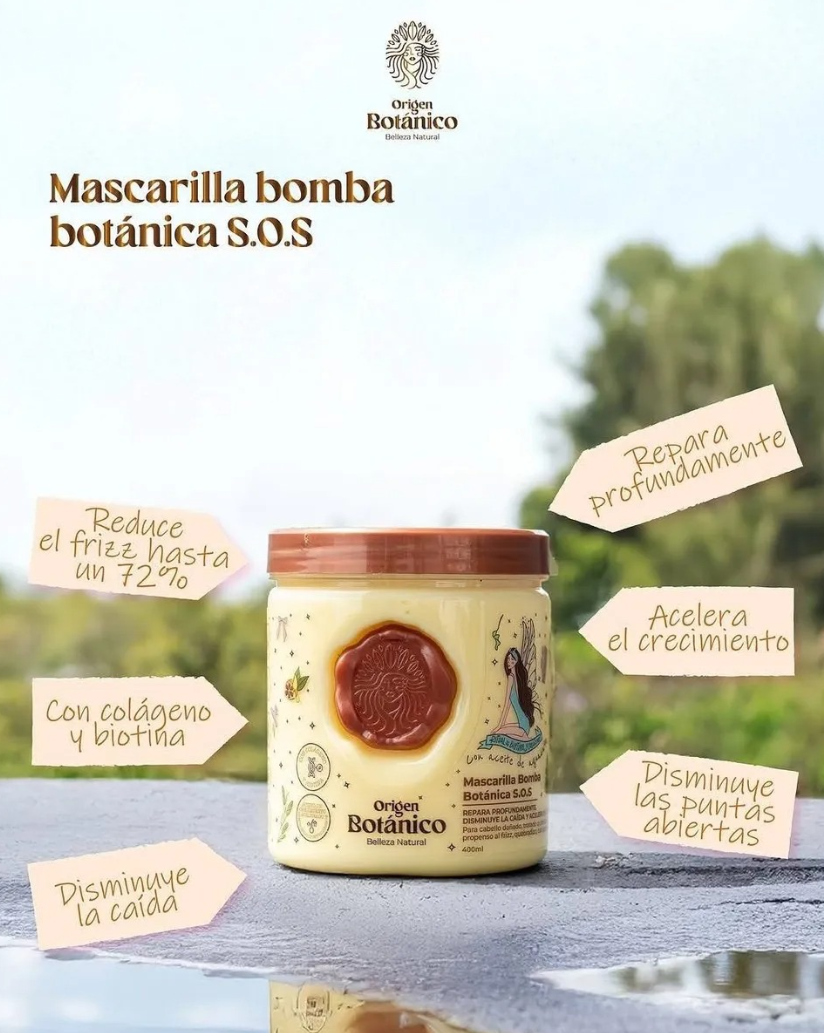 Kit Ritual Botánico Keratina 1 Litro + Shampoo de Romero + Mascarilla Capilar