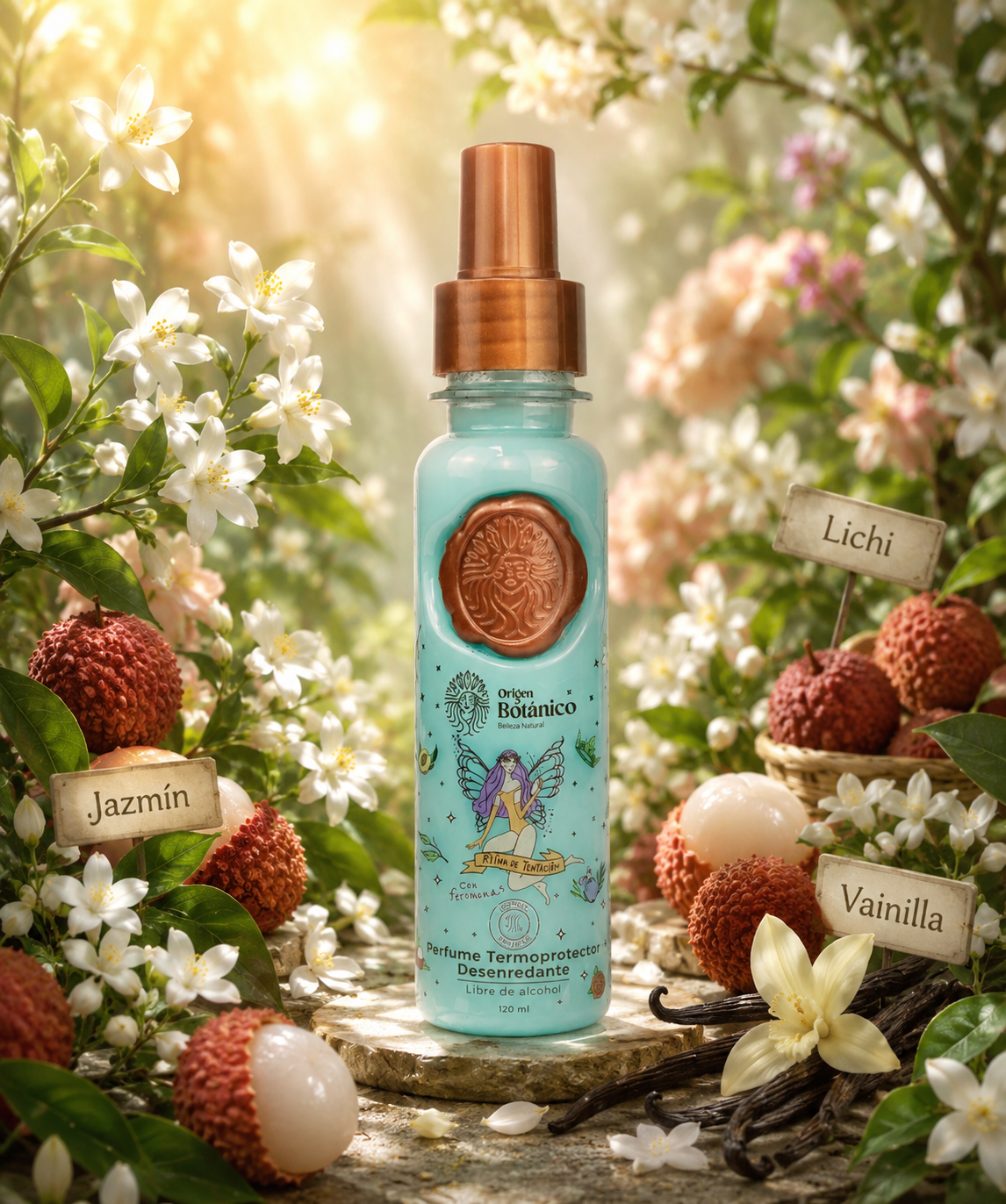 Perfume Termoprotector Desenredante Azul 120ML