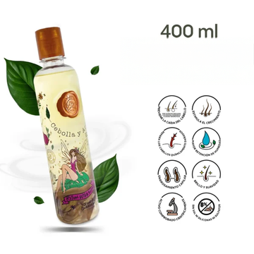 Ritual Botanico- Champú S.O.S con cebolla y argan, para una reparación e hidratación intensiva, sin sulfatos para cabello dañado, hidratación y nutrición intensiva en el cabello (400 ml)