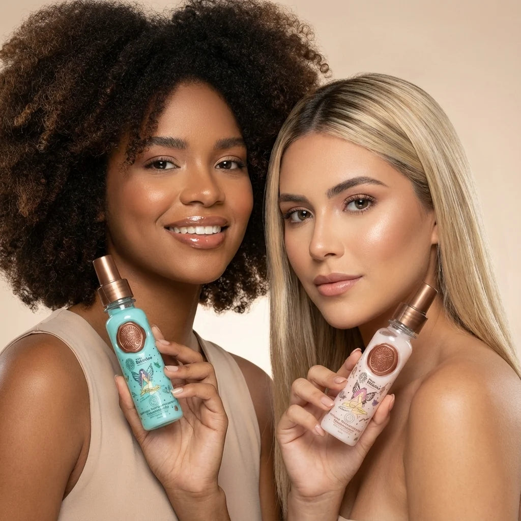 Dúo de Perfumes Termoprotectores Azul y Rosado 2 × 120 ml
